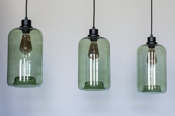 Závěsné designové svítidlo nad jídelní stůl Bottle Green (LMD)