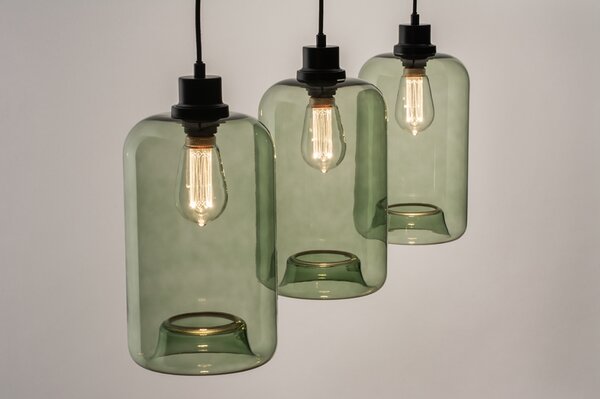 Závěsné designové svítidlo nad jídelní stůl Bottle Green (LMD)