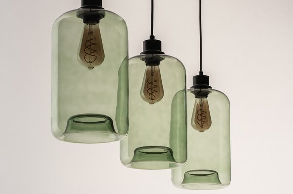 Závěsné designové svítidlo nad jídelní stůl Bottle Green (LMD)