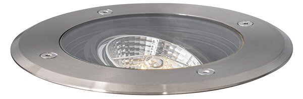 Sada 6 moderních venkovních bodových světel do země ocel AR70 nastavitelné IP65 - Delux