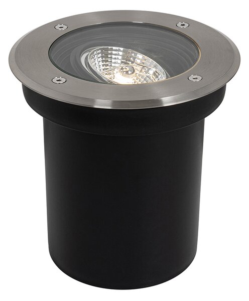 Moderní venkovní bodové svítidlo do země ocel AR70 nastavitelné IP65 - Delux