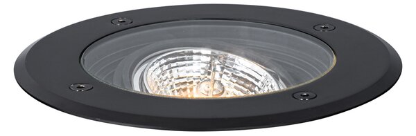 Sada 6 moderních venkovních bodových světel černých AR70 nastavitelných IP65 - Delux