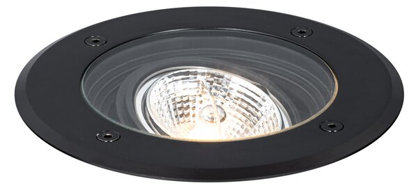 Sada 6 moderních venkovních bodových světel černých AR70 nastavitelných IP65 - Delux