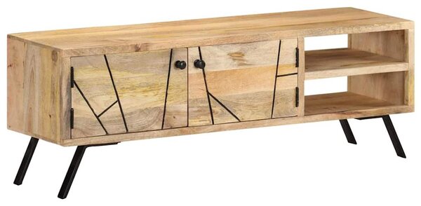 TV stolek 110 x 30 x 40 cm masivní mangovníkové dřevo 328312