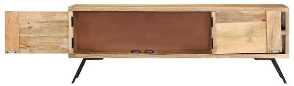 TV stolek 110 x 30 x 40 cm masivní mangovníkové dřevo 328312
