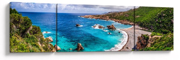 Obraz - Sardinie (170x50 cm)
