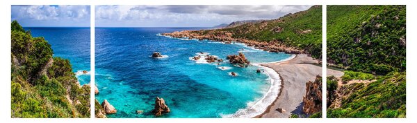 Obraz - Sardinie (170x50 cm)