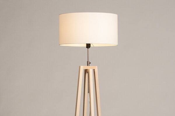 Stojací designová lampa Paola Bianco Maison and Natur Wood (LMD)