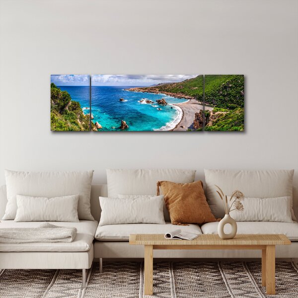 Obraz - Sardinie (170x50 cm)