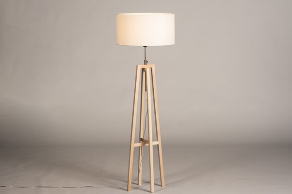 Stojací designová lampa Paola Bianco Maison and Natur Wood (LMD)