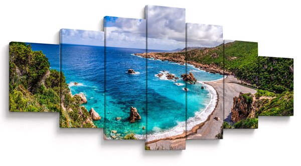 Obraz - Sardinie (210x100 cm)