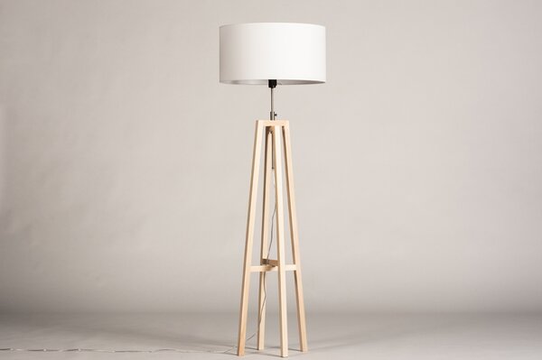 Stojací designová lampa Paola Bianco Maison and Natur Wood (LMD)