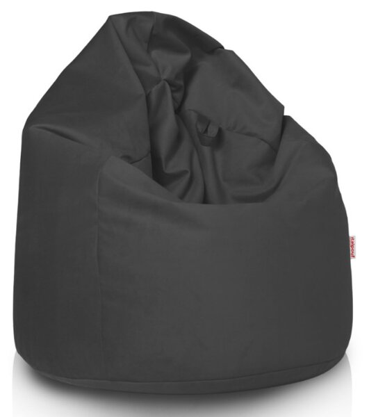 Plyšový sedací vak SAKO tmavě šedý
