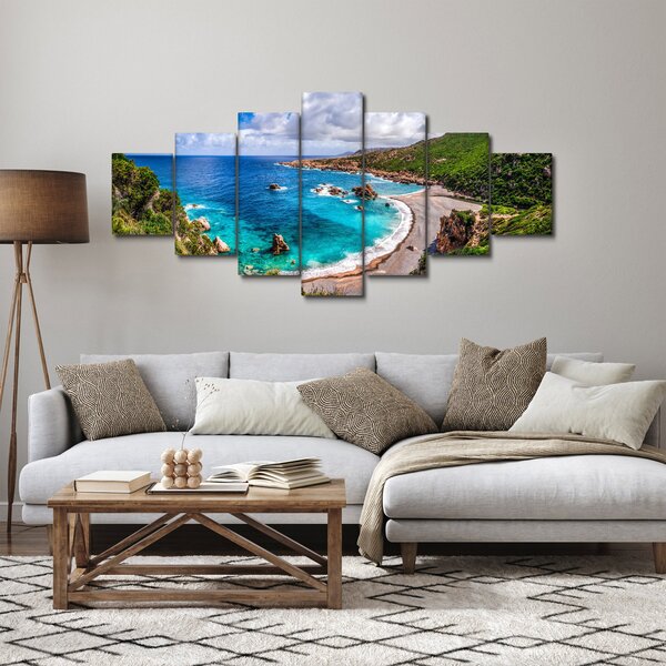 Obraz - Sardinie (210x100 cm)