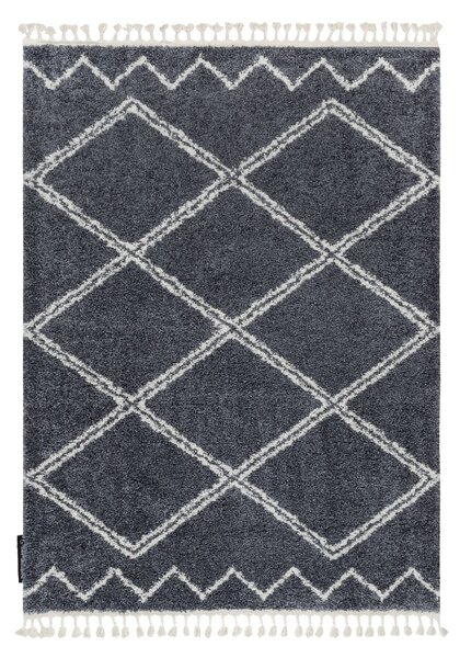 Dywany Łuszczów, Kusový koberec Berber Asila B5970 grey and white, 120x170, šedá, obývací pokoj