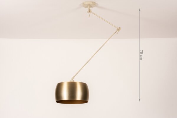 Závěsné designové svítidlo nad stůl Snap Light Bond Gold and Sand (LMD)