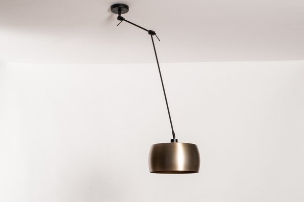 Závěsné designové svítidlo nad stůl Snap Light Bond Gold and Black (LMD)