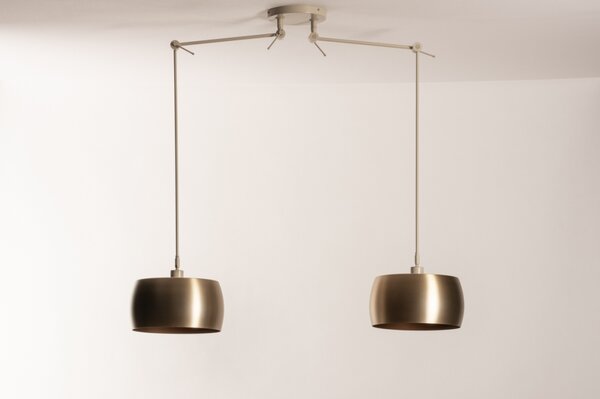 Závěsné designové svítidlo nad stůl Snap Light Duo Bond Gold and Sand (LMD)