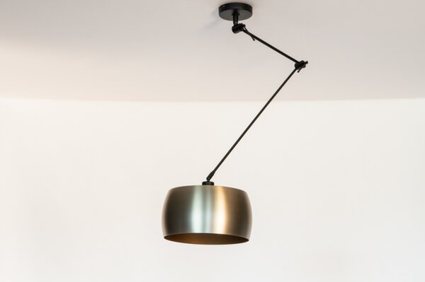Závěsné designové svítidlo nad stůl Snap Light Bond Gold and Black (LMD)