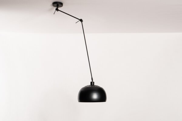 Závěsné černé designové svítidlo nad stůl Snap Light Monaco Black and Black (LMD)