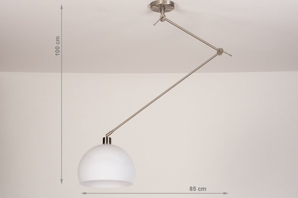 Závěsné designové svítidlo nad stůl Snap Light Monaco White (LMD)