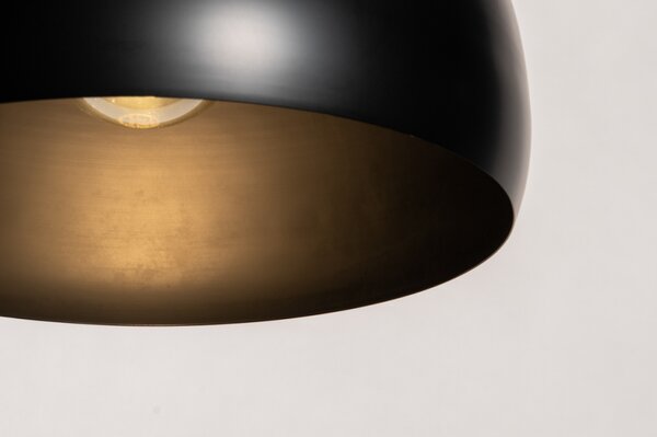 Závěsné černé designové svítidlo nad stůl Snap Light Monaco Black and Black (LMD)