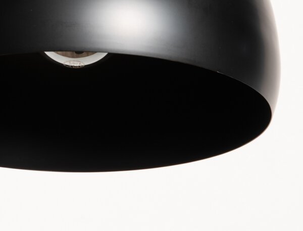 Závěsné černé designové svítidlo nad stůl Snap Light Monaco Black and Black (LMD)