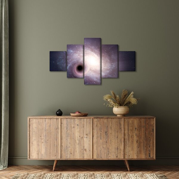 Obraz - Spirální galaxie (125x70 cm)
