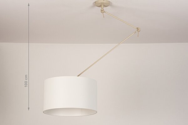 Závěsné designové svítidlo nad stůl Snap Light White and Sand (LMD)