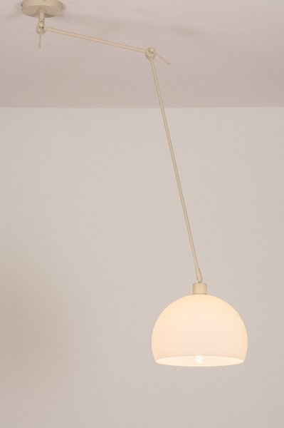 Závěsné designové svítidlo nad stůl Snap Light Monaco White and Sand (LMD)