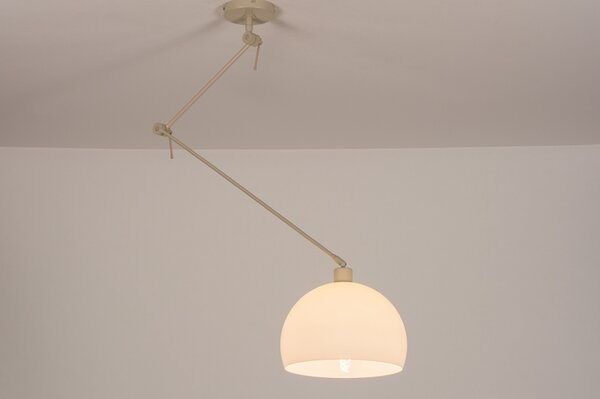 Závěsné designové svítidlo nad stůl Snap Light Monaco White and Sand (LMD)