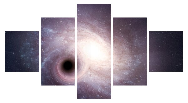 Obraz - Spirální galaxie (125x70 cm)