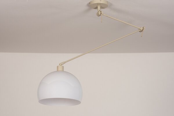 Závěsné designové svítidlo nad stůl Snap Light Monaco White and Sand (LMD)