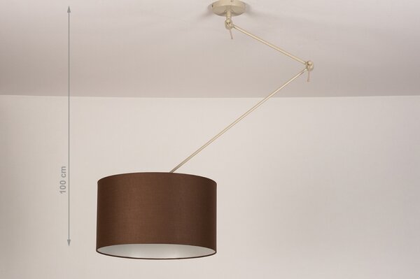 Závěsné designové svítidlo nad stůl Snap Light Brown and Sand (LMD)