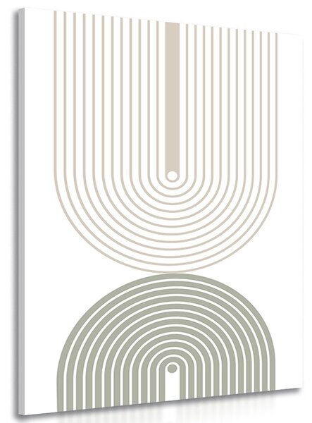 Obraz minimalistické duhy Mid-Century