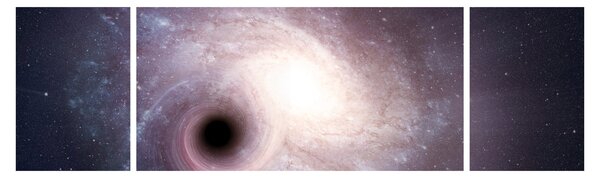 Obraz - Spirální galaxie (170x50 cm)