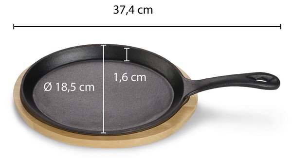 SERVÍROVACÍ PÁNEV smalt 37,4/18,5/1,6 cm Echtwerk - Online Only vaření, Online Only