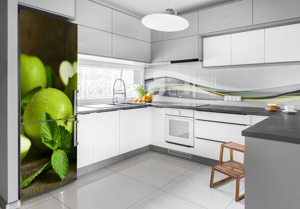 Fototapeta na ledničku Zelené jablka FridgeStick-70x190-f-110366916