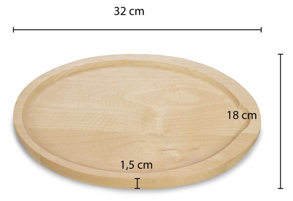 SERVÍROVACÍ PÁNEV smalt 37,4/18,5/1,6 cm Echtwerk - Online Only vaření, Online Only