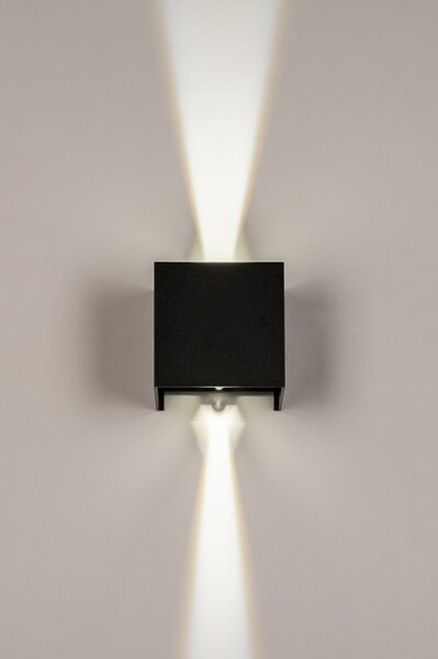 Nástěnné designové venkovní LED svítidlo Jack Black Sensor (LMD)