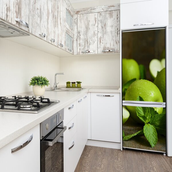 Fototapeta na ledničku Zelené jablka FridgeStick-70x190-f-110366916