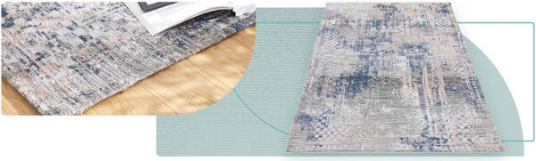 Koberec Maxima MXM-46 Peach modrý