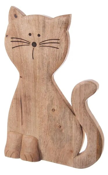 Kočka Micka 50 cm, mangové dřevo ORION 351859