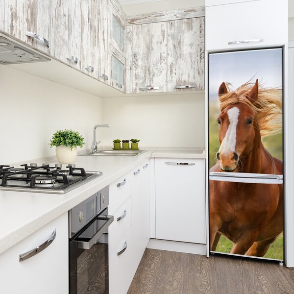 Nálepka fototapeta lednička Kůň ve cvalu FridgeStick-70x190-f-111439181
