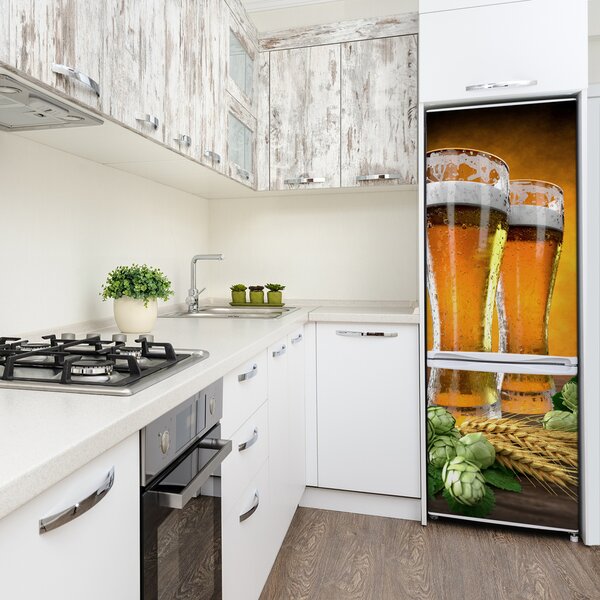 Nálepka na ledničku Dvě sklenice piva FridgeStick-70x190-f-111537722