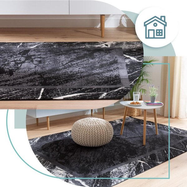 Koberec Arte Norwalk Marble černý