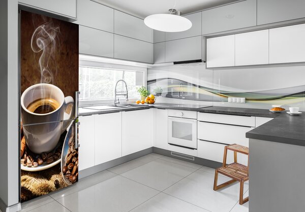 Nálepka na ledničku fototapeta Zrkna kávy FridgeStick-70x190-f-111868702