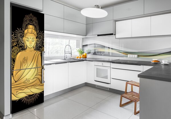 Nálepka fototapeta lednička Budha a mandala FridgeStick-70x190-f-112221840