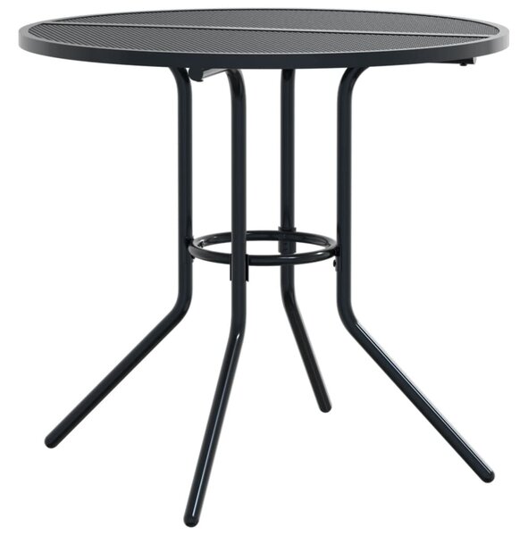 Sada stohovatelných zahradních židlí 3 ks antracitová ocel 3283764
