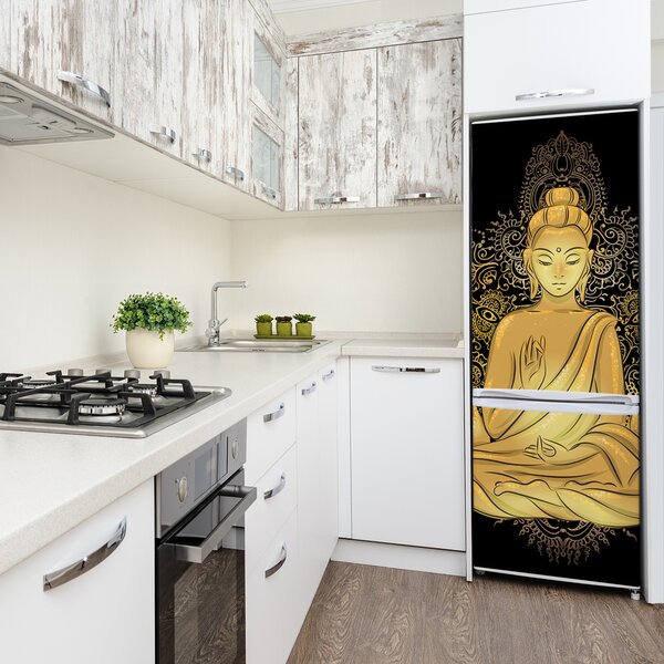 Nálepka fototapeta lednička Budha a mandala FridgeStick-70x190-f-112221840